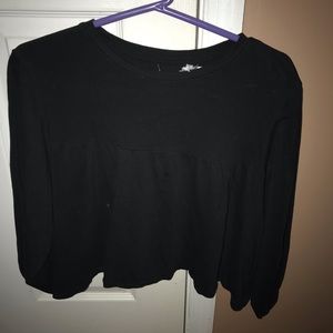 Urban Outfitters cropped black shirt
